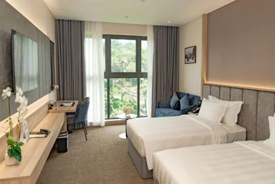 Phòng hai giường đơn Superior Garden hướng đồi - Hỗ trợ người khuyết tật vận động — Wyndham Garden Legend Halong